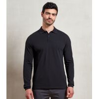 Premier Essential Unisex Long Sleeve Polo Shirt Thumbnail