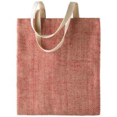 100% natural yarn dyed jute bag Thumbnail