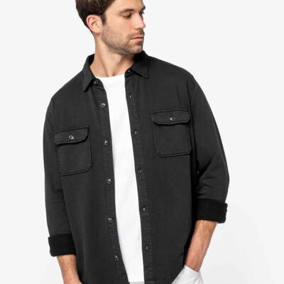 Native Spirit Faded Brushed Fleece Overshirt Thumbnail