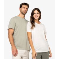 Spasso Unisex Organic Cotton Linen Blend T-Shirt Thumbnail