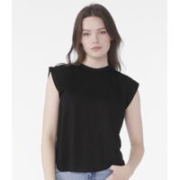 Bella Ladies Flowy Rolled Cuff Muscle T-Shirt Thumbnail