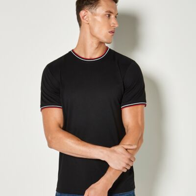 Kustom Kit Fashion Fit Tipped T-Shirt Thumbnail