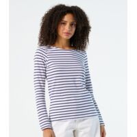 SOL'S Ladies Marine Long Sleeve Striped T-Shirt Thumbnail