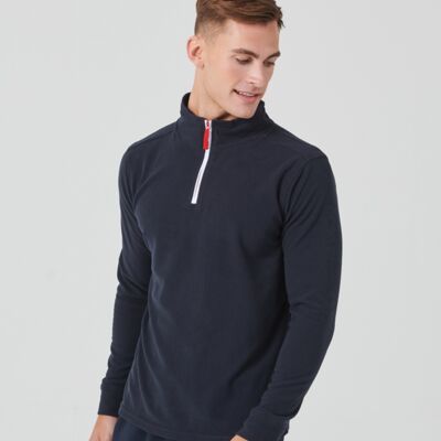 Finden and Hales Zip Neck Piped Micro Fleece Thumbnail