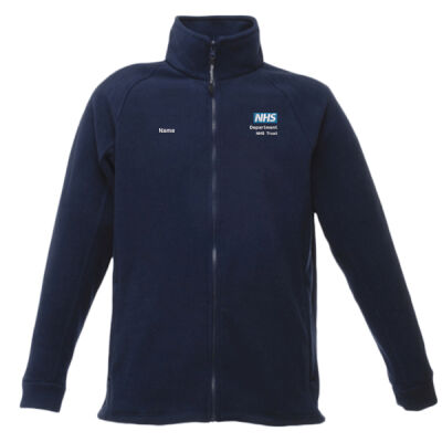 NHS Logo Zipped Fleece Jacket with Name, Dept & Hospital Thumbnail